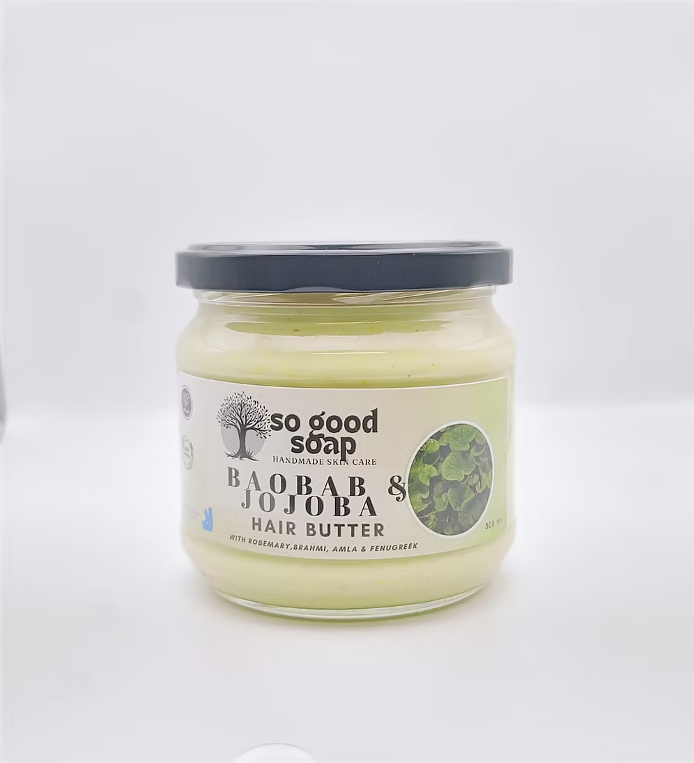 Baobab & Jojoba Hair Butter with Rosemary & Fenugreek 300ml