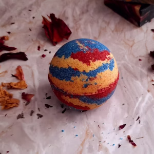 Saturn Bubble Bath Bomb Rose Lavender 150g