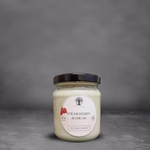 Strawberry & Cream Soy Candle 190g 6.7oz